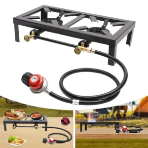 Portable Double Burner Propane Stove