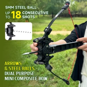 Foldable Recurve Bow Steel Ball Shooting
