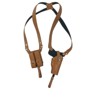 Leather Forearm Shoulder Holster with Mag Pouch